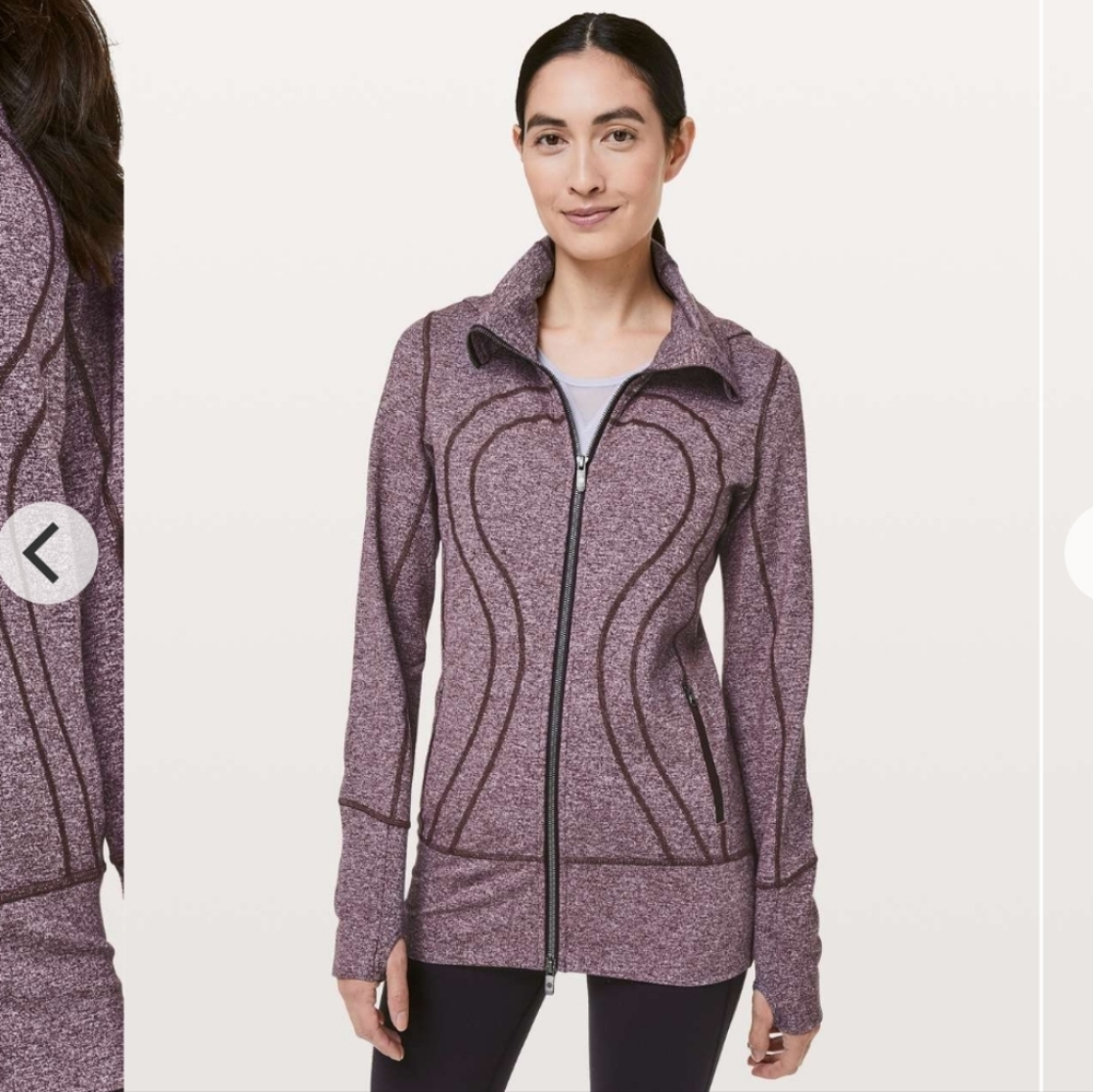 Lululemon Stride Jacket - Heathered Black Cherry EUC